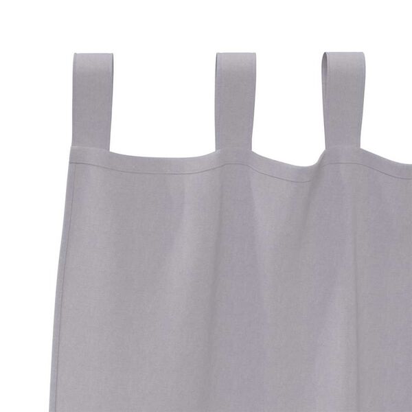vidaXL Verdunkelungs-Vorh&auml;nge mit Ringen 2 pcs Metallic Grau