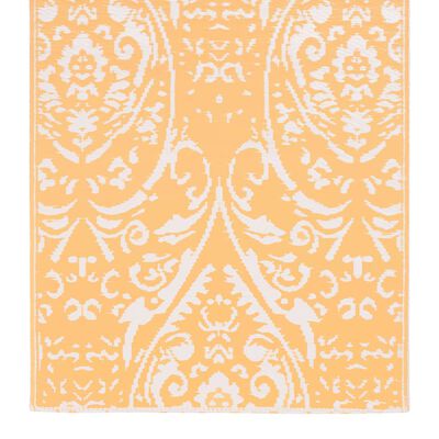 vidaXL Outdoor-Teppich Orange und Weiß 160x230 cm PP