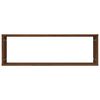 vidaXL Wandregale 2 Stk. Braun Eichen-Optik 80x15x26,5cm Holzwerkstoff