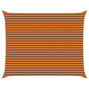 vidaXL Sonnensegel Orange und Braun 5 x 4 m 100 % Polyester Oxford