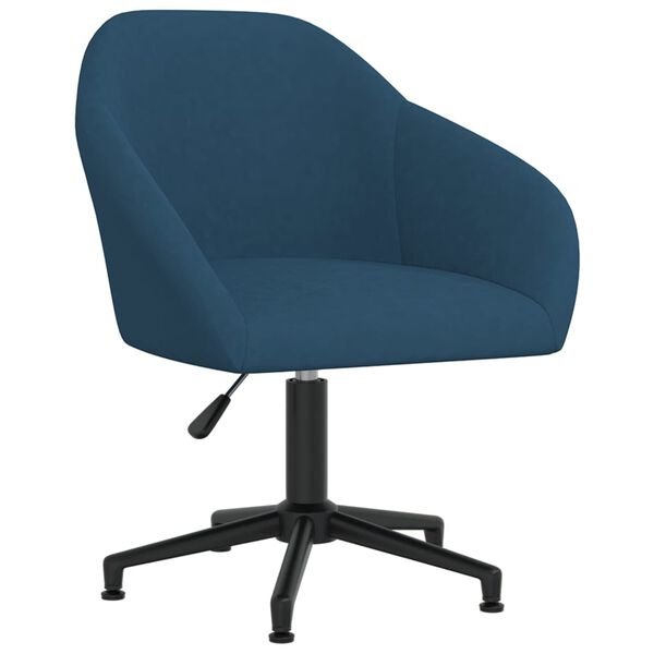 vidaXL Esszimmerstuhl Drehbar Blau Samt