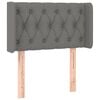 vidaXL Kopfteil mit Ohren Dunkelgrau 83x16x78/88 cm Stoff