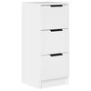 vidaXL Sideboard Wei&szlig; 30x30x70 cm Holzwerkstoff