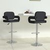 vidaXL Barhocker 2 Stk. Schwarz Kunstleder
