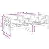vidaXL Tagesbett Massivholz Kiefer 80x200 cm