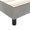 vidaXL Boxspringbettgestell Hellgrau 90x190 cm Samt