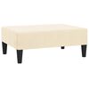 vidaXL Schlafsofa 2-Sitzer mit Fu&szlig;hocker Creme Samt