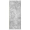 vidaXL B&uuml;cherregal 2 F&auml;cher Betongrau 40x30x76,5 cm Holzwerkstoff