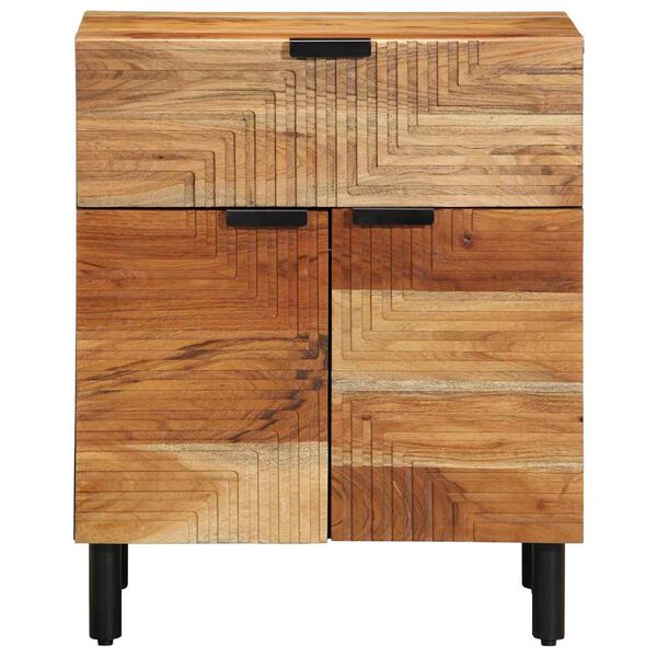 vidaXL Nachttisch Braun 50 x 33 x 60 cm Massivholz Akazie