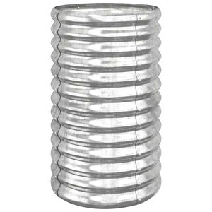 vidaXL Pflanzk&uuml;bel Verzinkter Stahl 40x40x68 cm Silber