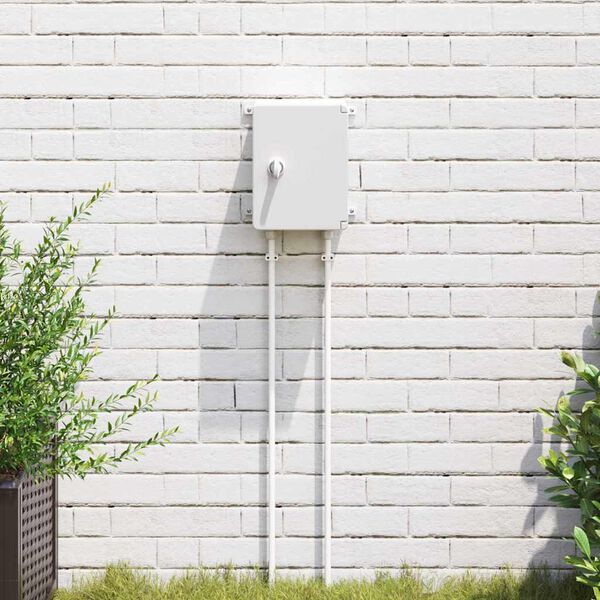 vidaXL Steuerschrank Grau 18 x 13 x 24 cm ABS Kunststoff