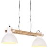 vidaXL H&auml;ngelampe Industriestil 25 W Wei&szlig; 109 cm E27