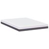 vidaXL Matratze Wei&szlig; und Grau 140 x 200 cm Jacquard-Stoff