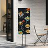 vidaXL Messest&auml;nde Schwarz 30 x 23,5 x 210 cm Stahl