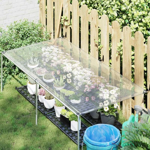 vidaXL Plane mit &Ouml;sen Transparent 1 x 2 m Polyethylen
