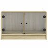 vidaXL TV-Schrank mit Glast&uuml;ren Sonoma-Eiche 68x37x42 cm