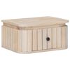vidaXL Handgefertigter Nachttisch Wei&szlig; 40 x 30 x 20 cm