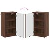 vidaXL Badezimmerschrank mit T&uuml;r Braun Eichen-Optik 39 x 23,5 x 65 cm