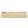 vidaXL Bettgestell Sonoma-Eiche 120x190 cm Holzwerkstoff