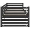 vidaXL Tagesbett Schwarz Massivholz Kiefer 90x200 cm