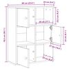 vidaXL B&uuml;cherregal Wei&szlig; 60x24x76,5 cm Holzwerkstoff