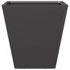vidaXL Pflanzk&uuml;bel 2 Stk. Schwarz 30x30x30 Stahl