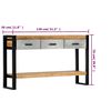 vidaXL Konsolentisch 130x30x76 cm Massivholz Mango