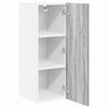 vidaXL H&auml;ngeschrank Grau Sonoma und Wei&szlig; 30 x 31 x 80 cm Holzwerkstoff