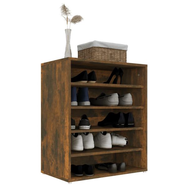vidaXL Schuhschrank R&auml;uchereiche 60x35x70 cm Holzwerkstoff