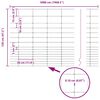 vidaXL Zaun mit Pfosten Silber 1,2 x 50 m Stahl