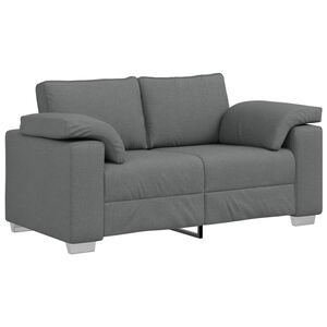 vidaXL Zweisitzer-Sofa Dunkelgrau 160 cm Stoff