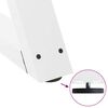 vidaXL Couchtischbeine 2 Stk. Weiß 50x(42-43,3) cm Stahl