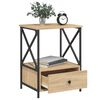 vidaXL Nachttische 2 Stk. Sonoma-Eiche 50x41x65 cm Holzwerkstoff