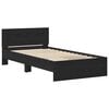 vidaXL Bettrahmen Schwarz Eichen-Optik 203 x 185 x 70 cm Holzwerkstoff