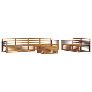 vidaXL Outdoor-Sofagarnitur 7 pcs Natur Massivholz Akazie