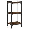 vidaXL B&uuml;cherregal 3 B&ouml;den R&auml;uchereiche 40x30x86 cm Holzwerkstoff