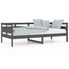 vidaXL Tagesbett Grau Massivholz Kiefer 90x200 cm
