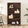 vidaXL B&uuml;cherregal Braun Eichen-Optik 80x31x137,5 cm Holzwerkstoff