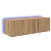 vidaXL TV-Wandschrank 100 x 35 x 31 cm Artisan-Eiche Holzwerkstoff
