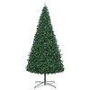 vidaXL Weihnachtsbaum mit dekorativen Lichterketten Gr&uuml;n 400 cm PVC