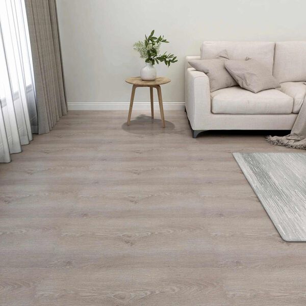 vidaXL Bodenplanken 55 pcs Taupe 5,11 m&sup2; PVC
