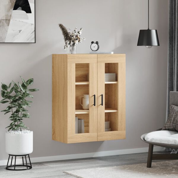 vidaXL Wandschrank Sonoma-Eiche 69,5x34x90 cm