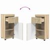 vidaXL Badezimmerm&ouml;bel-Set mit Regal TULUM Sonoma-Eiche Holzwerkstoff