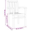 vidaXL Garten Essgruppe 5 pcs Braun Massivholz Teak