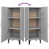 vidaXL Sideboard Grau Sonoma 34,5x34x90 cm Holzwerkstoff