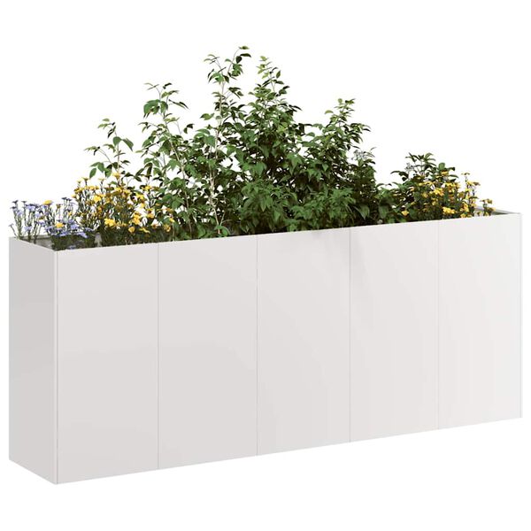 vidaXL Pflanzk&uuml;bel 200x40x80 cm Edelstahl
