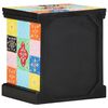 vidaXL Nachttisch 2 pcs Mehrfarbig 40 x 35 x 45 cm Massivholz Mango