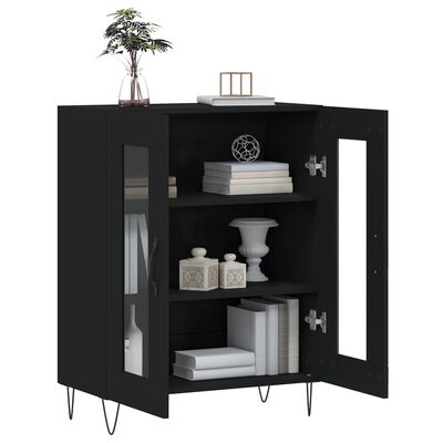 vidaXL Sideboard Schwarz 69,5x34x90 cm Holzwerkstoff