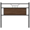vidaXL Ersatz-Kopfteil Braun Eichen-Optik 100 cm Holzwerkstoff und Stahl