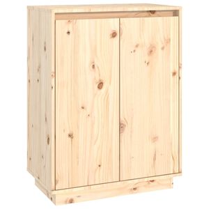 vidaXL Schuhschrank 60x35x80 cm Massivholz Kiefer